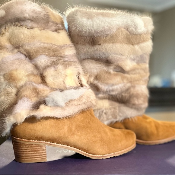 Stuart Weitzman Shoes - STUART WEITZMAN, very comfortable Blizzard Boot MinkMania. RARE FIND.